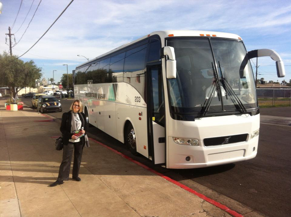 My first studio visit was from Julie Sasse, curator at The Tucson Museum of Art. She brought a busload of art patrons 