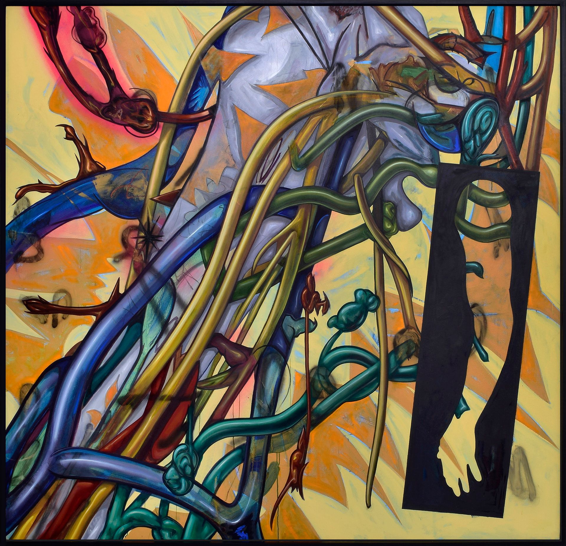 Invisible War, 2022, 84"x84"