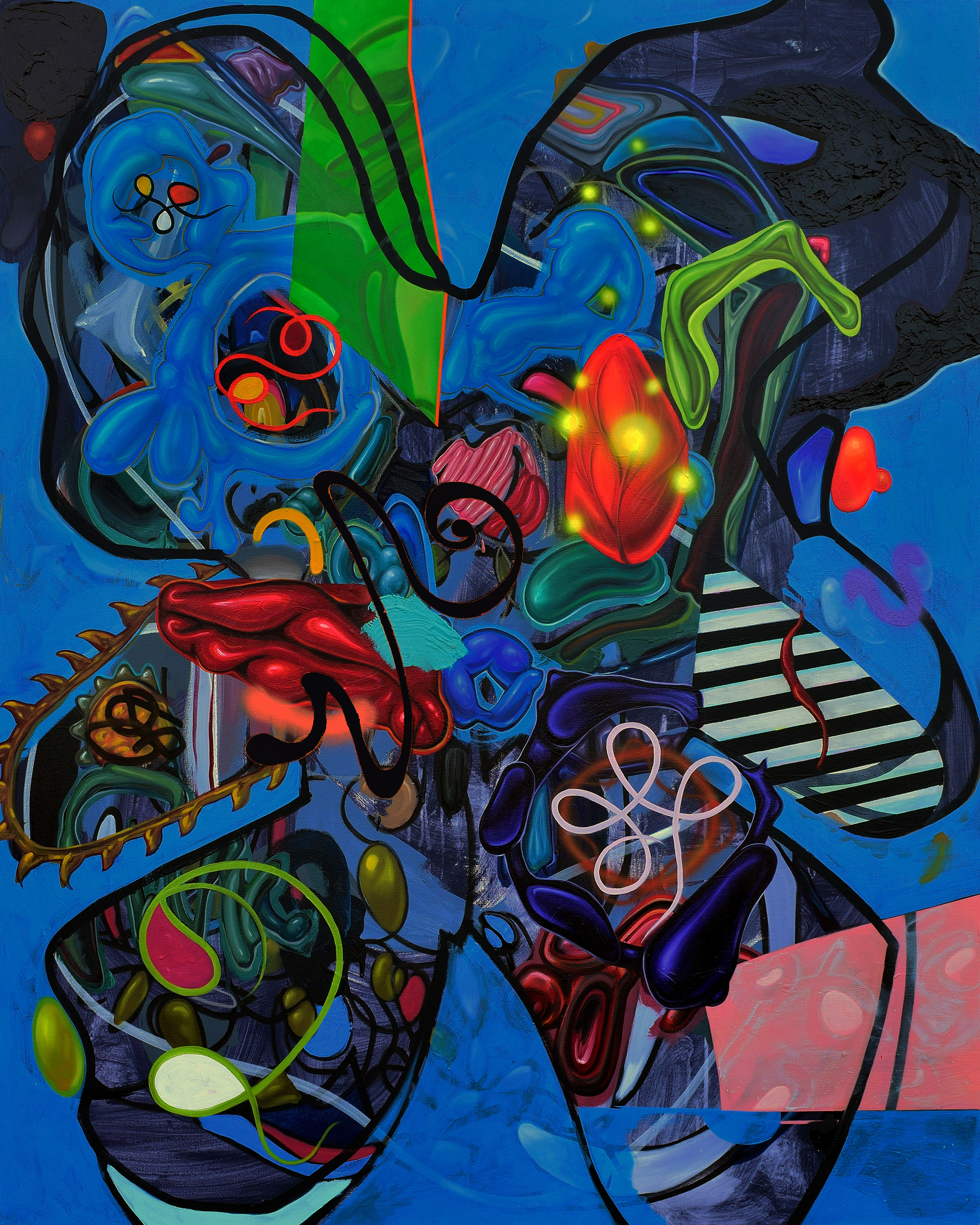 Beware Slippy, 2017, 48"x60"