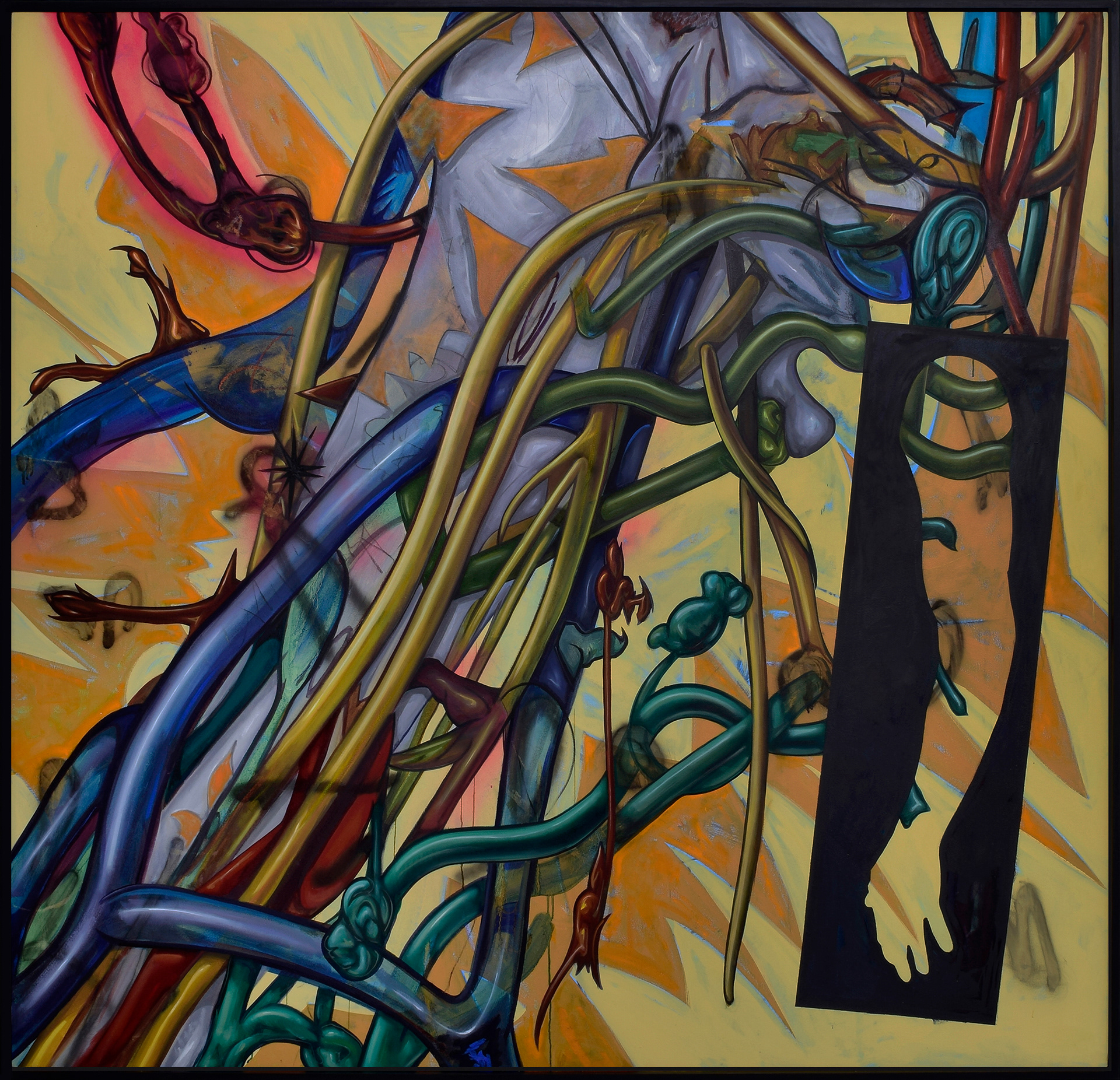 Invisible War, 2022, 84"x84"