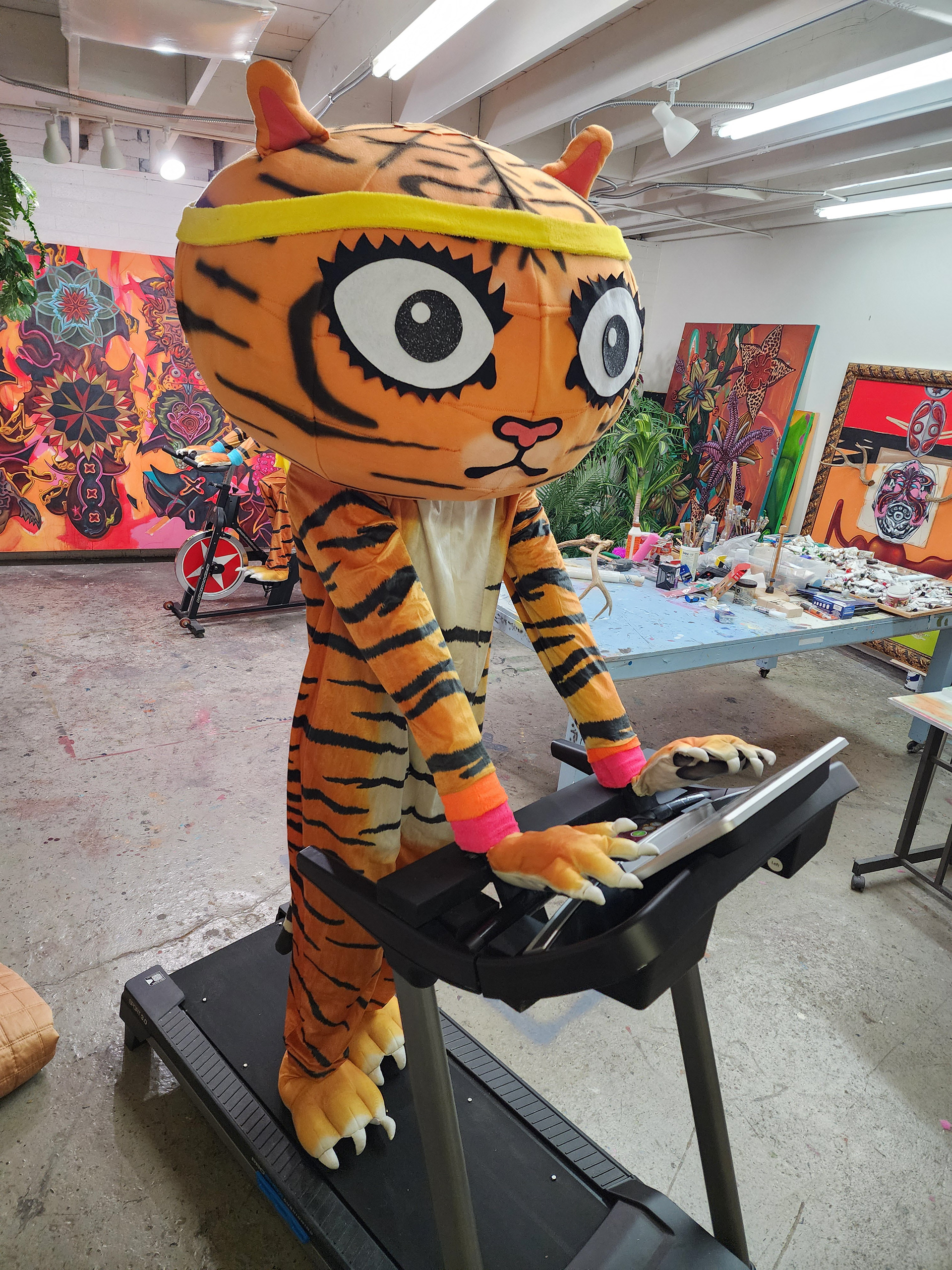 I made some tigers for my show at Bentley Gallery
