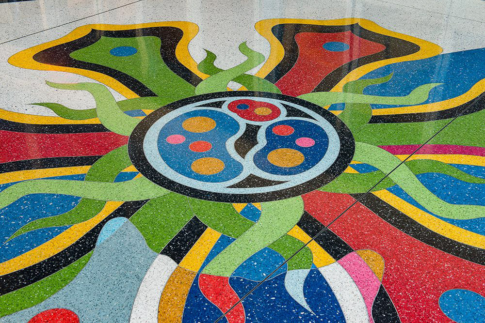 Detail of From the Earth to the Sky.