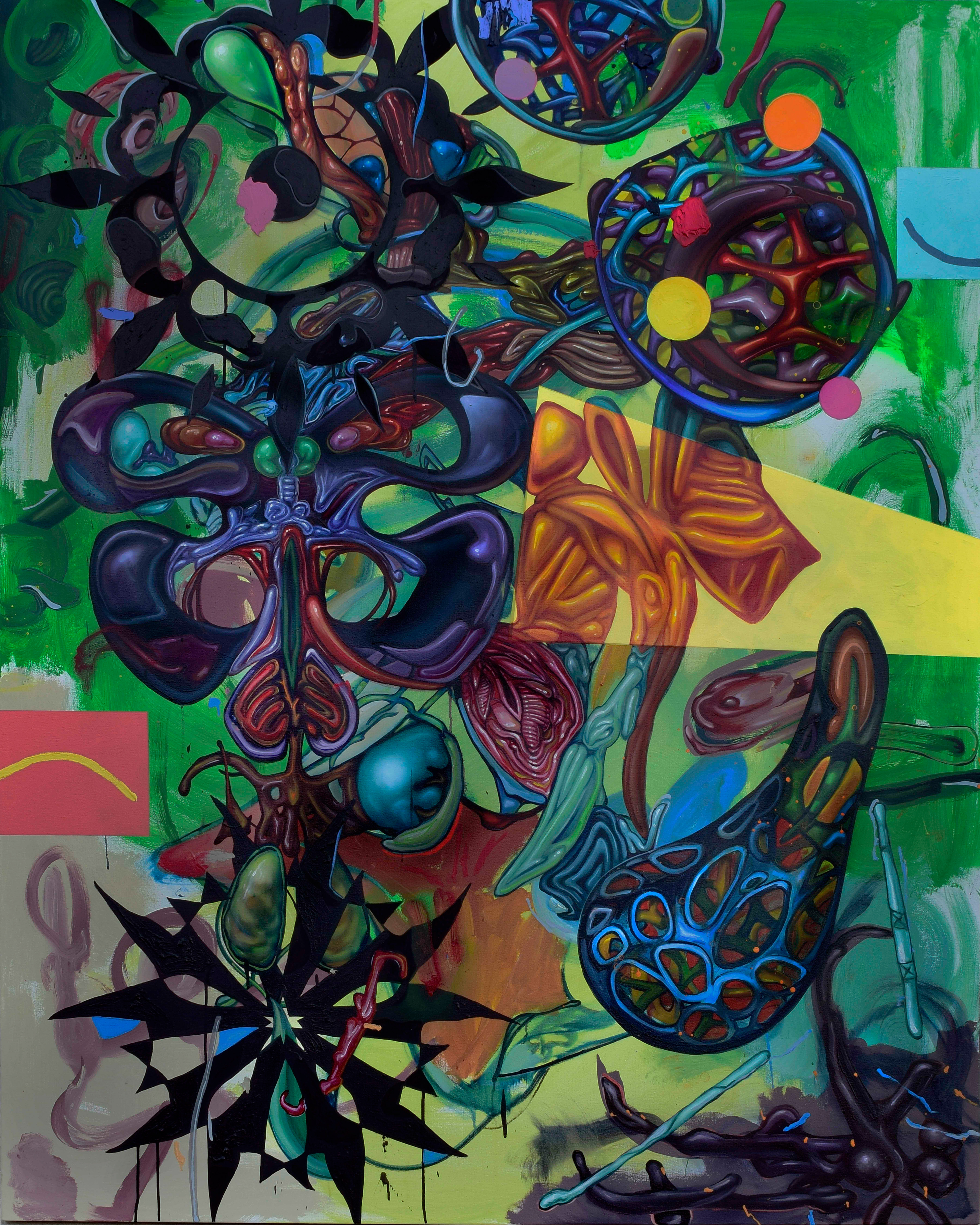 Graveyard Drug Party, 2017, 48"x60"