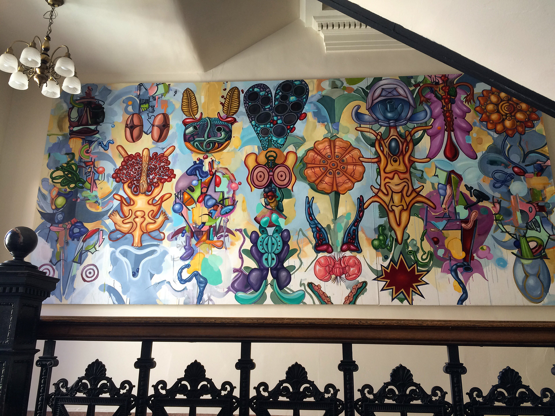 “The Body Remembers What We Forget” was purchased by the Art in Public Places Program and is currently installed at the Bataan Memorial Building in Santa Fe, NM 