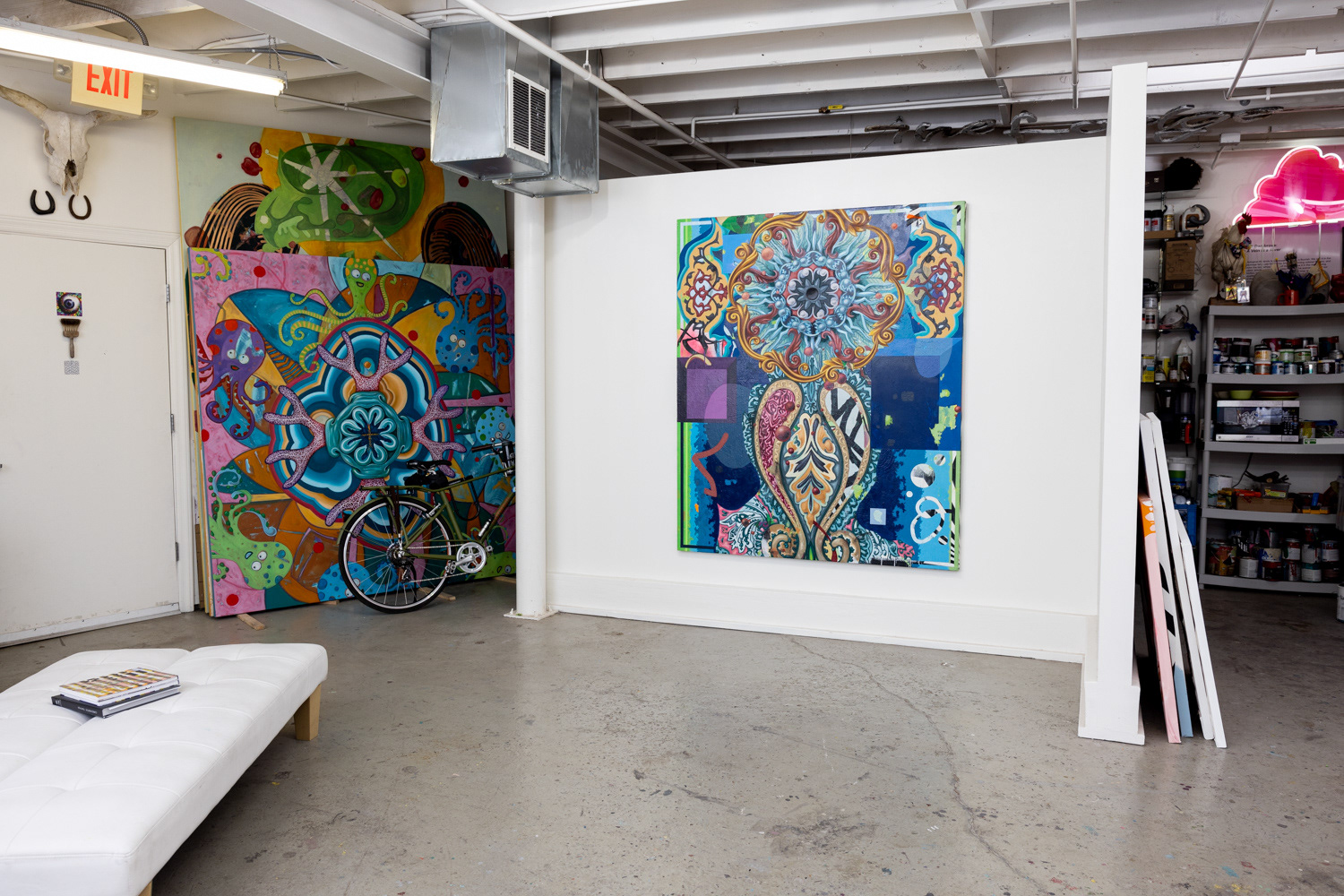 The other side of the studio. Photo by Brandon Sullivan