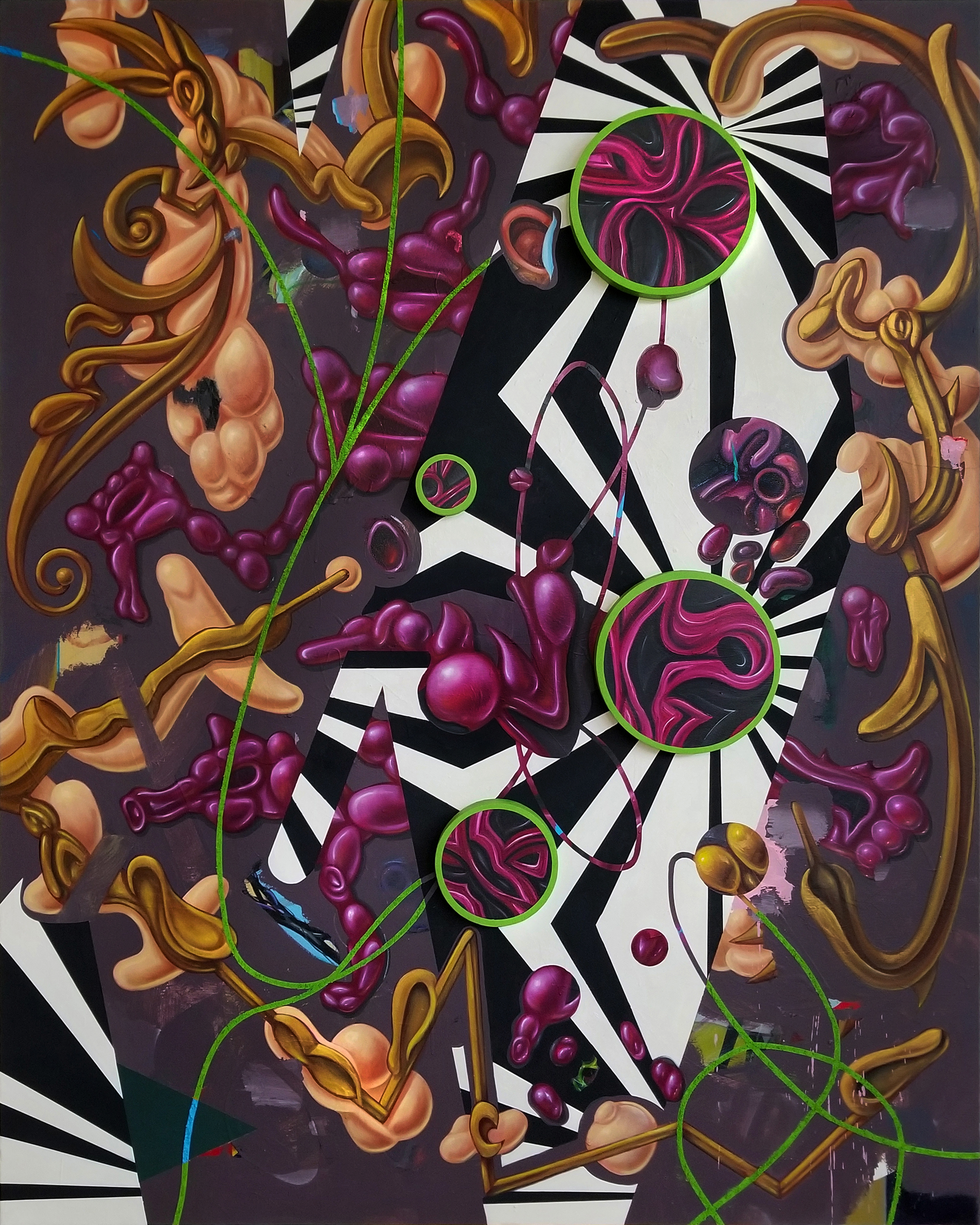 Wrap Those Lungs Around Me So I Can Hear You Breathe in Stereo, 2020, 48”x60”