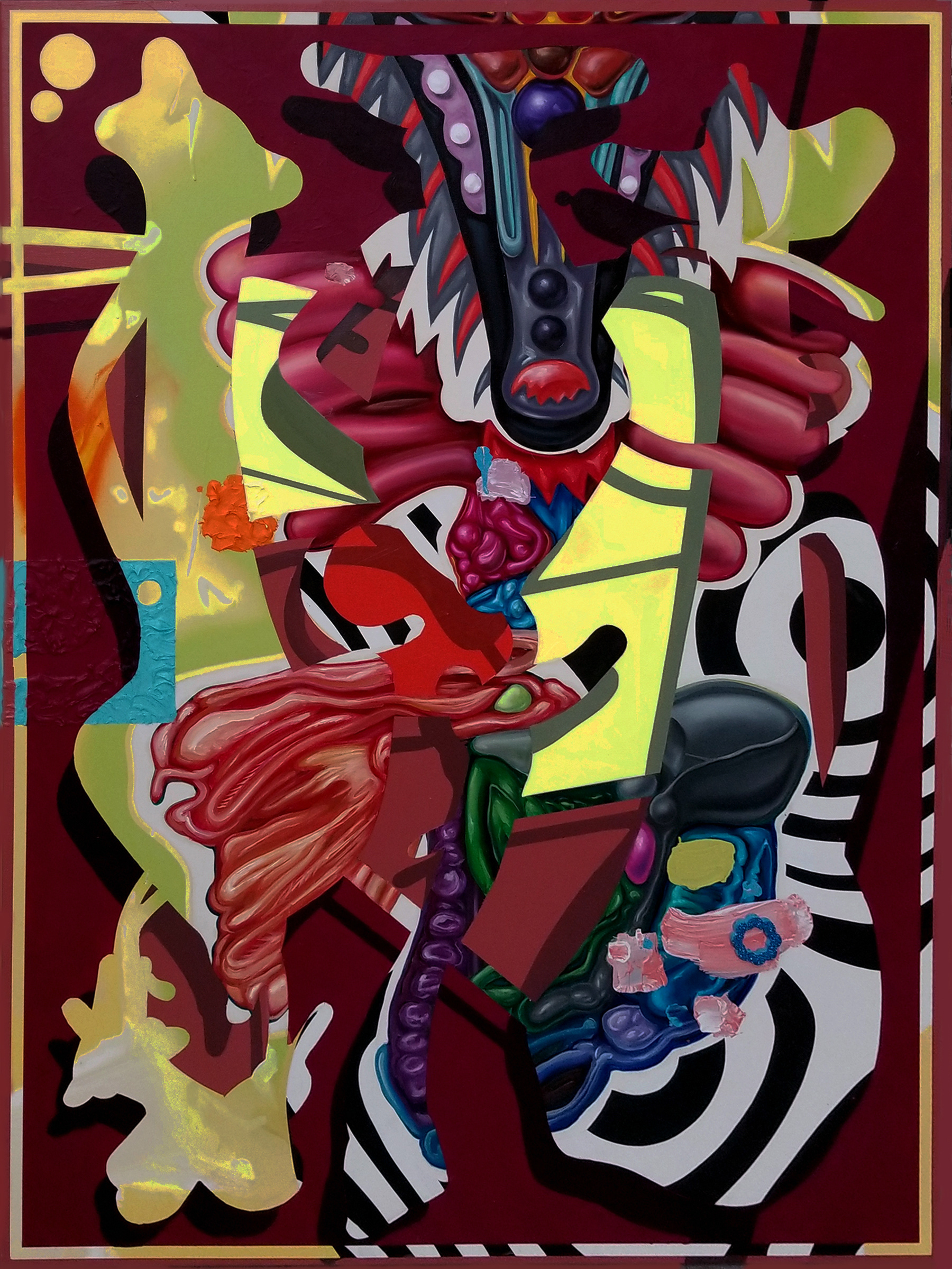 Touch Hole, 2019, 36"x48" 