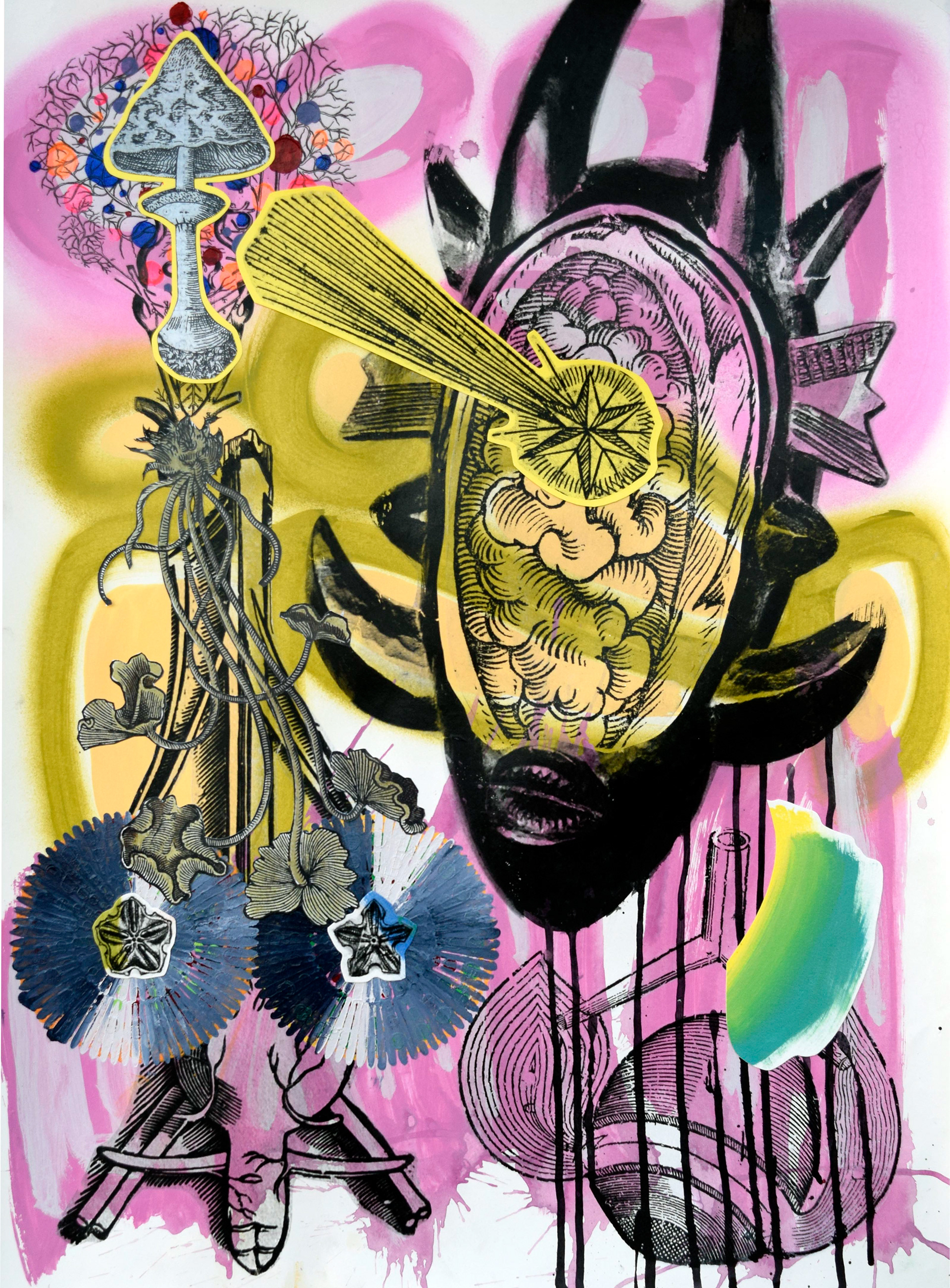 Mic Check, 2015, 22" x 30"