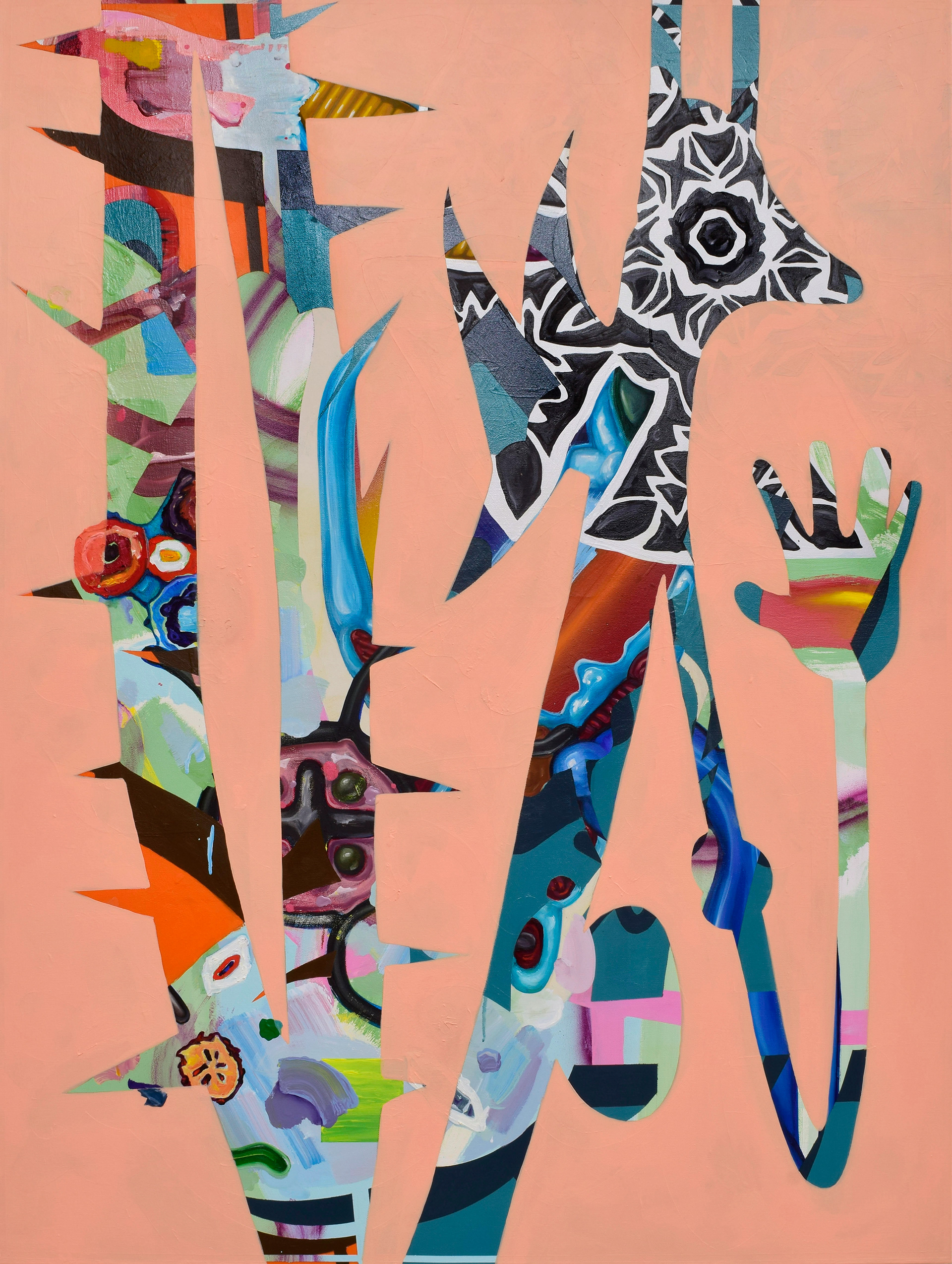 The Amphiptere Says Hi! 2025, 24" x 36"