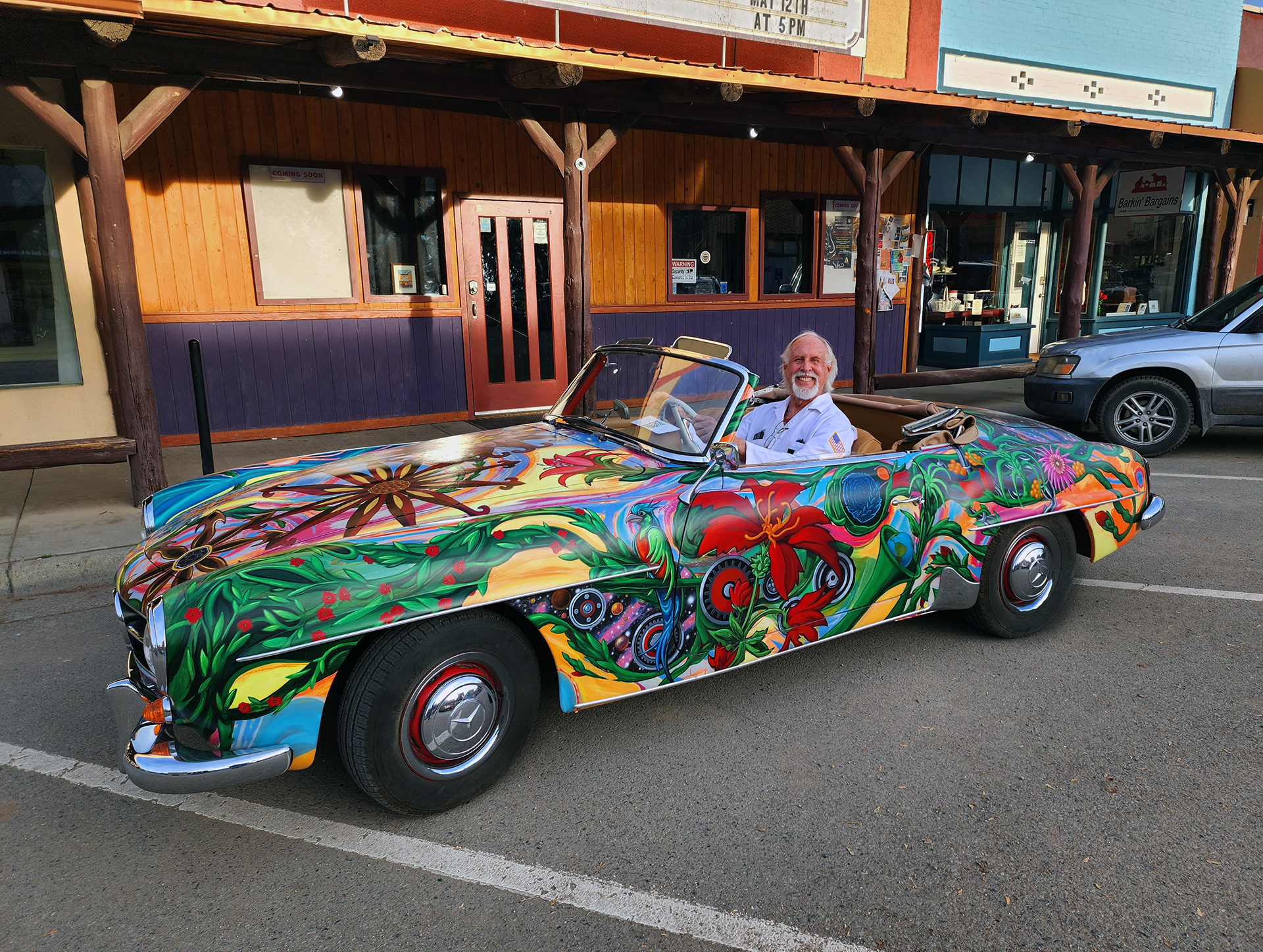 "Celestial Carnival" 1956 Mercedes 190SL with owner Royce Carlson