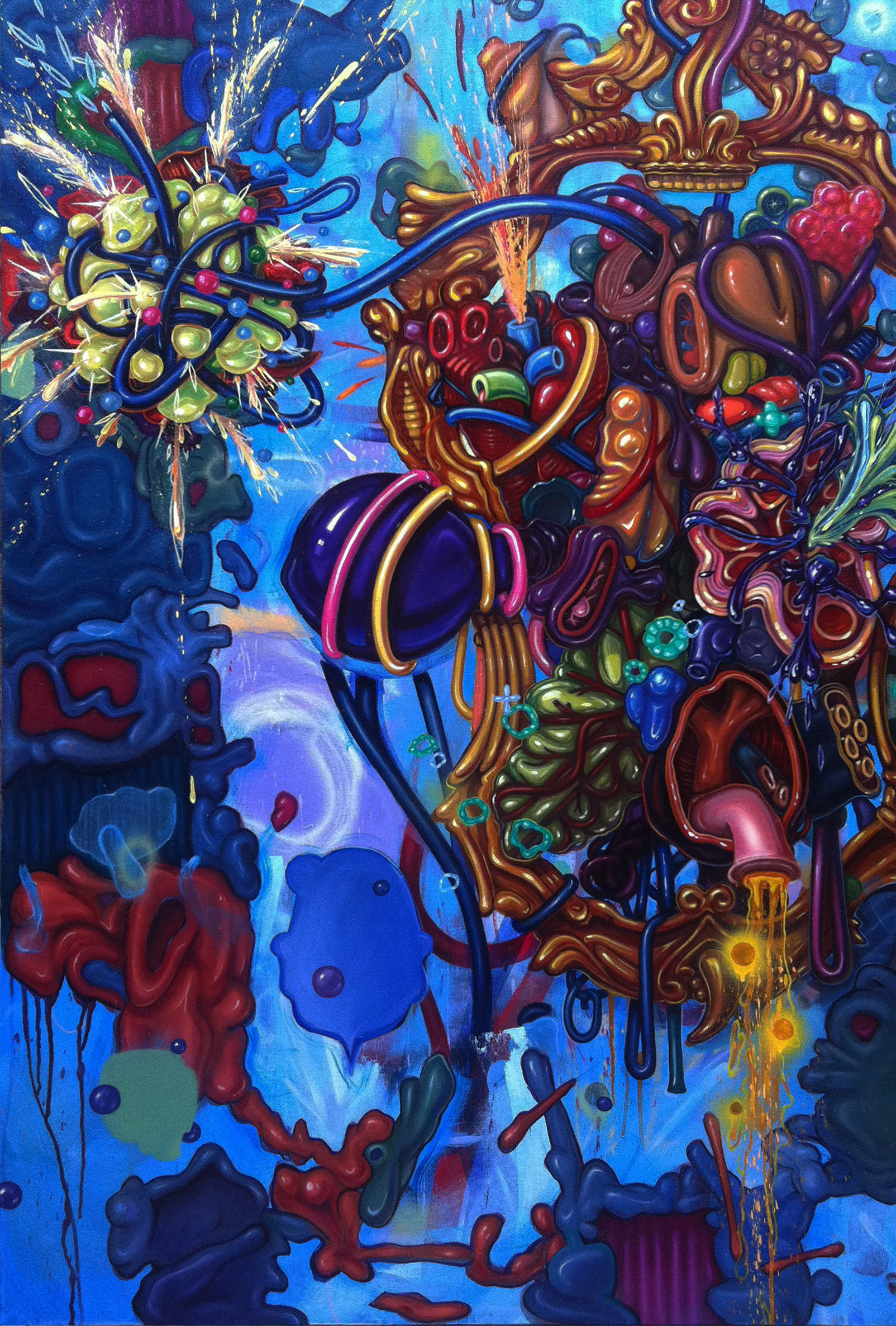 You're so Vein, 2012, 38"x56" oil on canvas