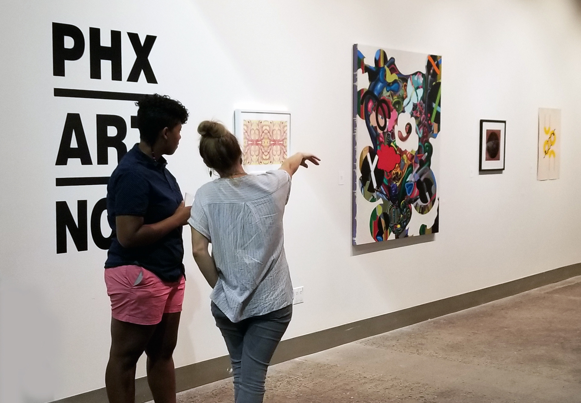 Phlegmatic Pant (second work from left) 2018, PHX ART NOW at ASU Grant Street Studios