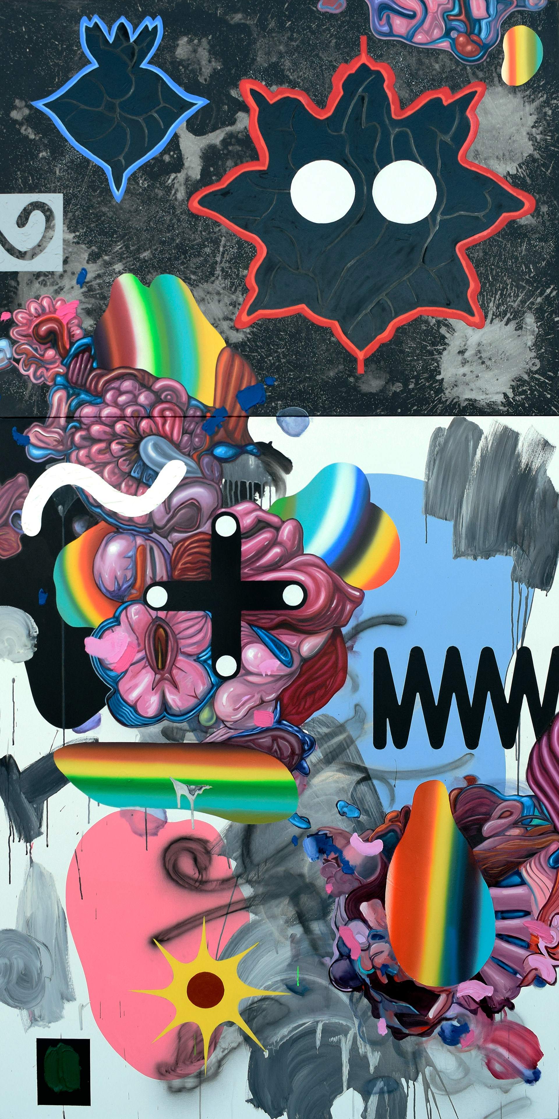 Summoning Beasties, 2017, 48"x84"