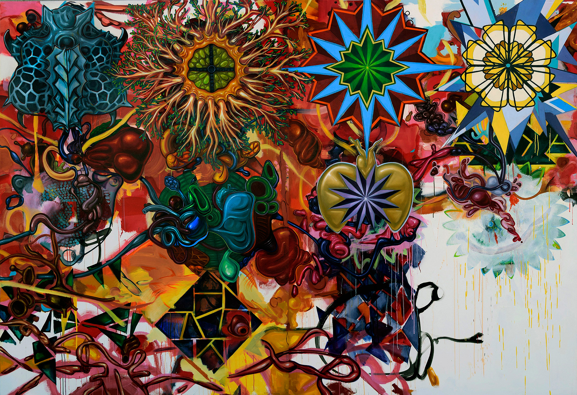 We Came Here To Bring Home Here, 2015, 84"x120" 