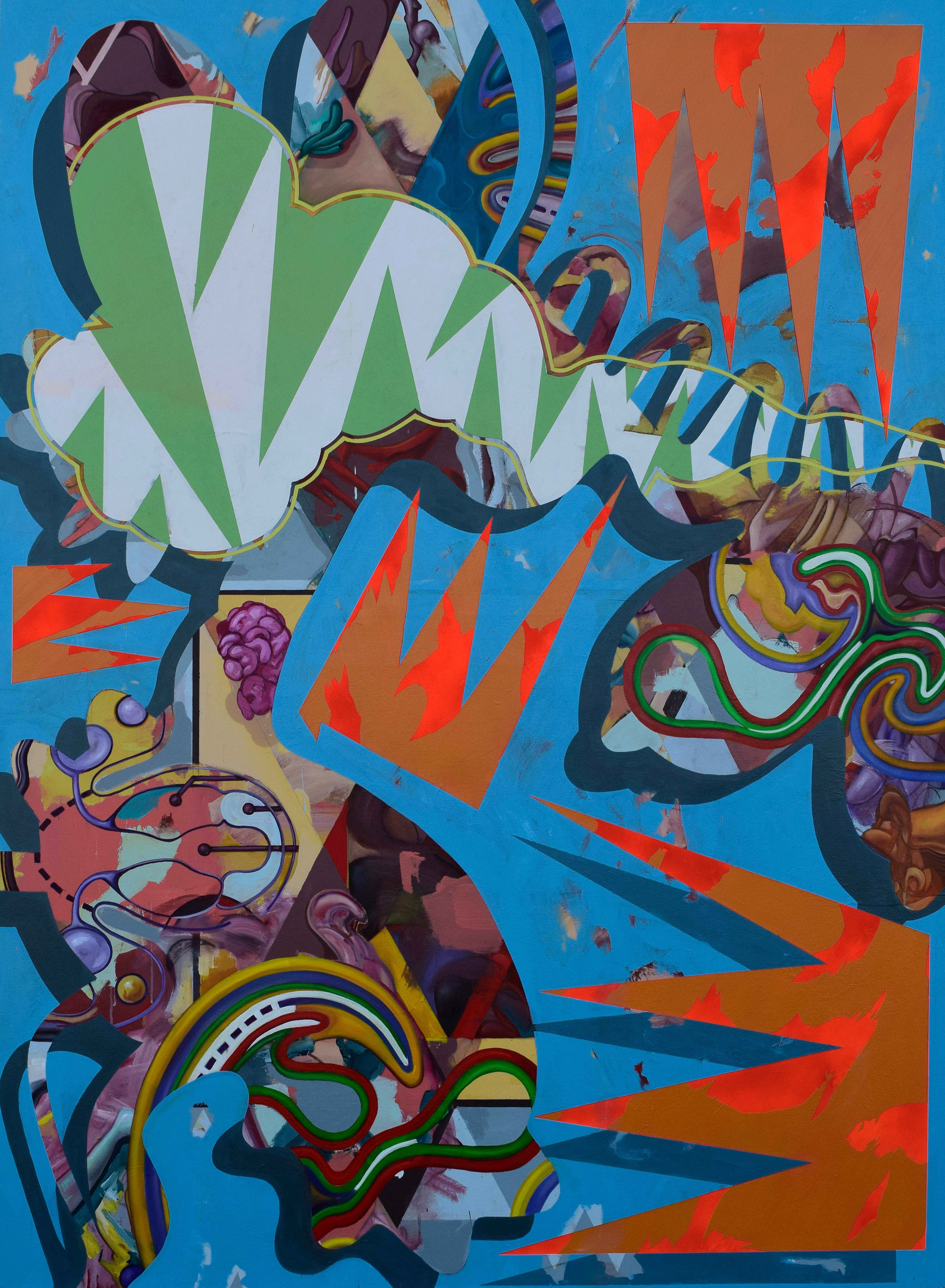Sticky Self, 2019, 66"x90"