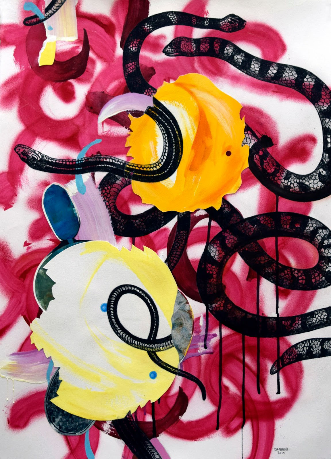 Language Barrier, 2015, 22" x 30"