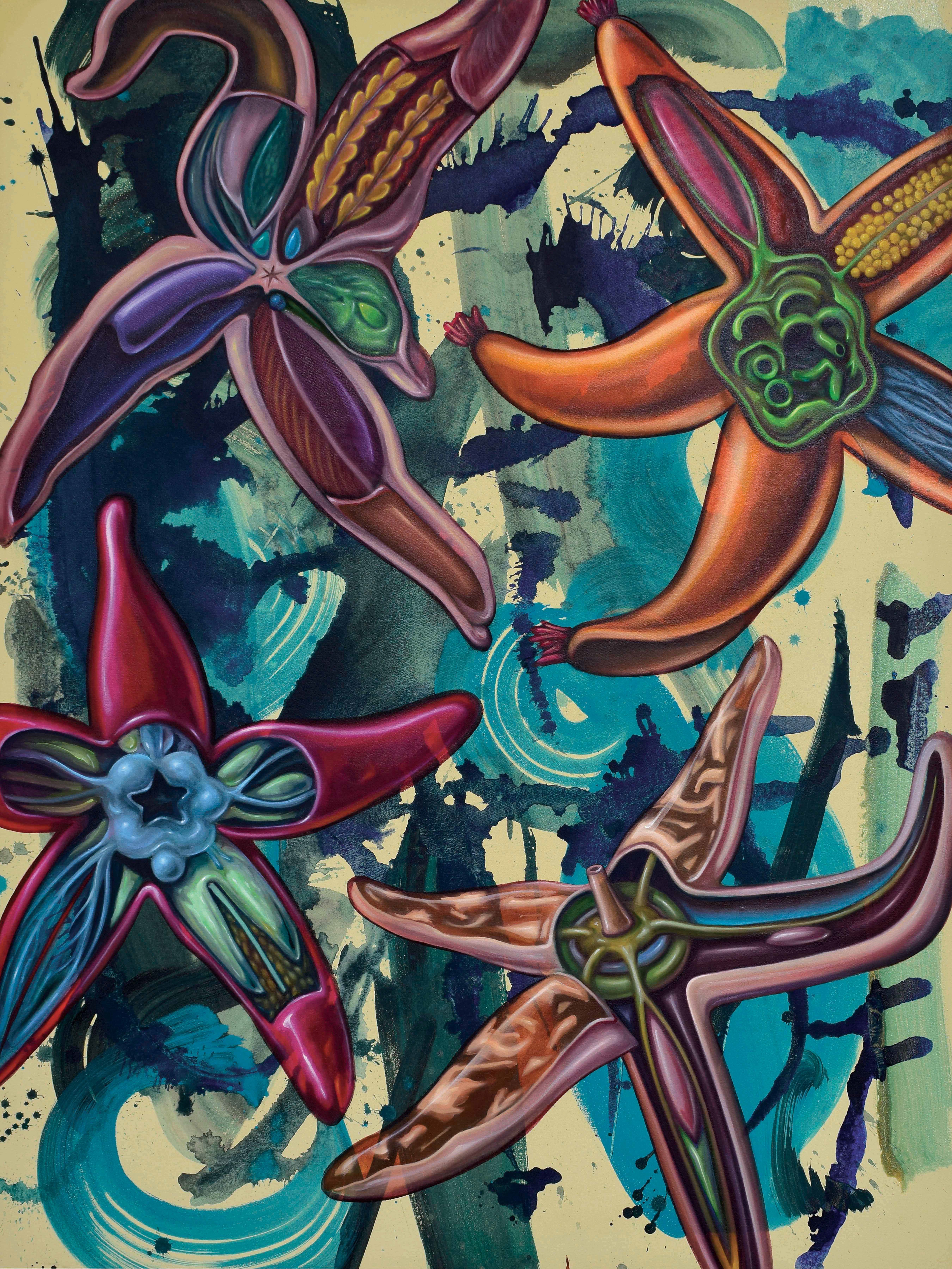 Melothesia (Limb Location) 2024, 36”x48”