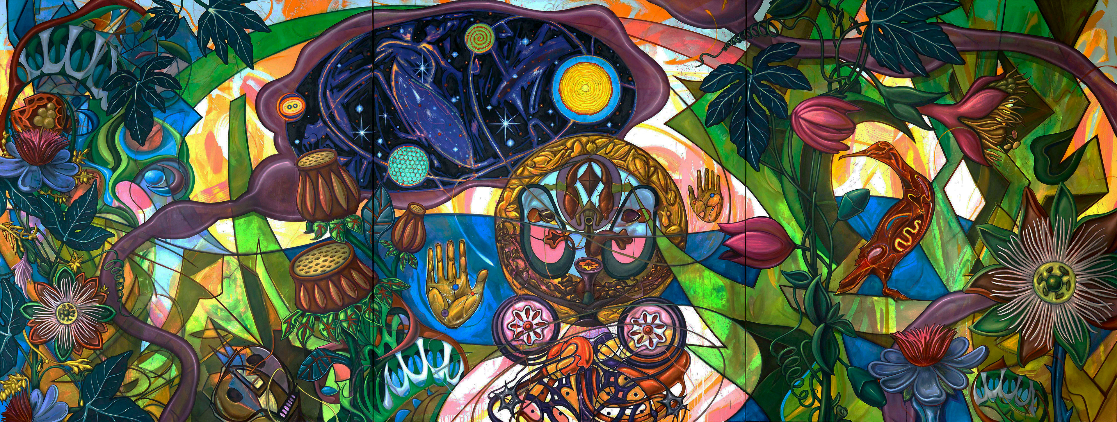 Day Trip in Central Park, 2023, 252”x 96”