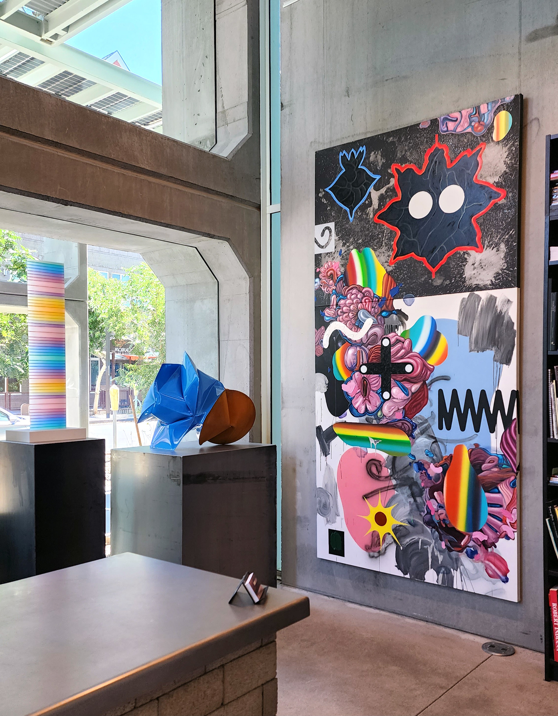 My Painting Summoning Beasties in Craig's office at Bentley Gallery