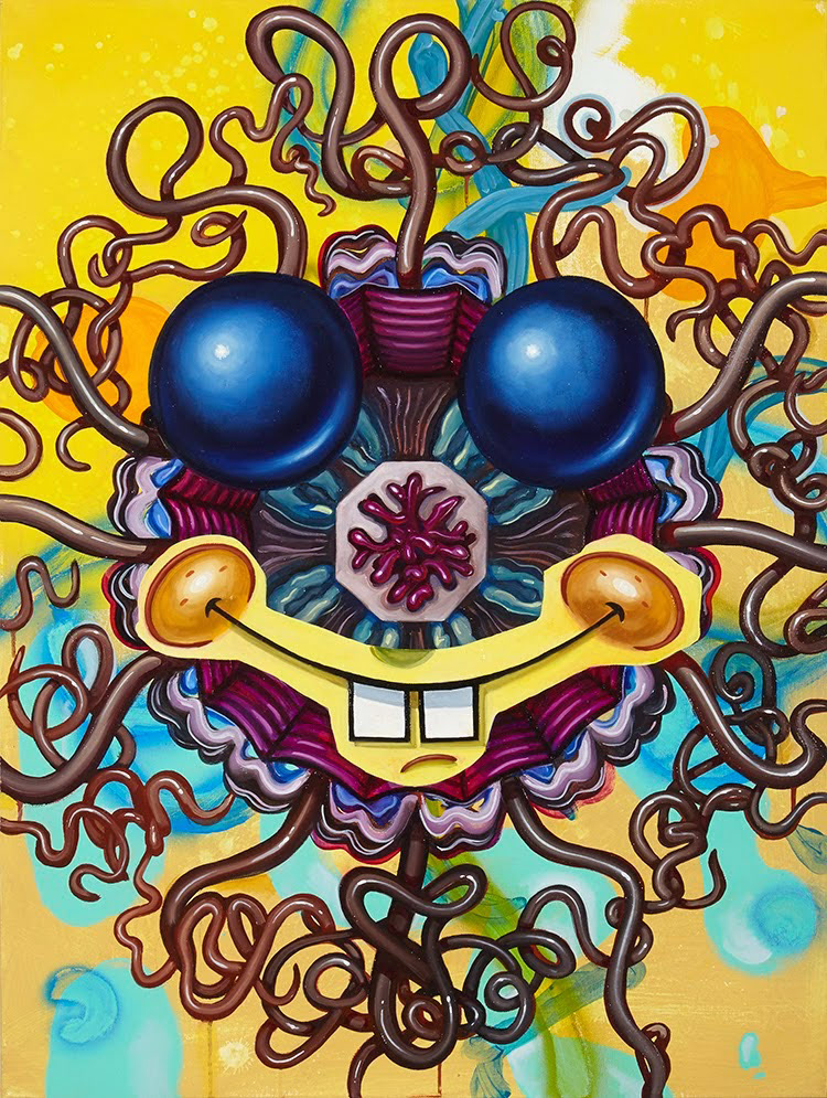 Born Hungry, 2015, 30 "x 40" mixed media