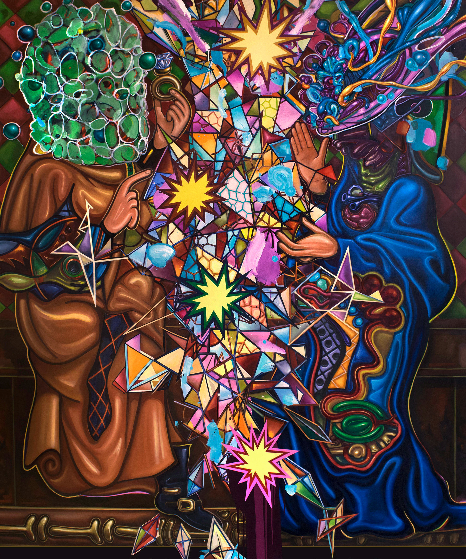 Throw Your Big Leg Over Me Mama. I Might Not Feel This Good Again, 2015, 72"x84"