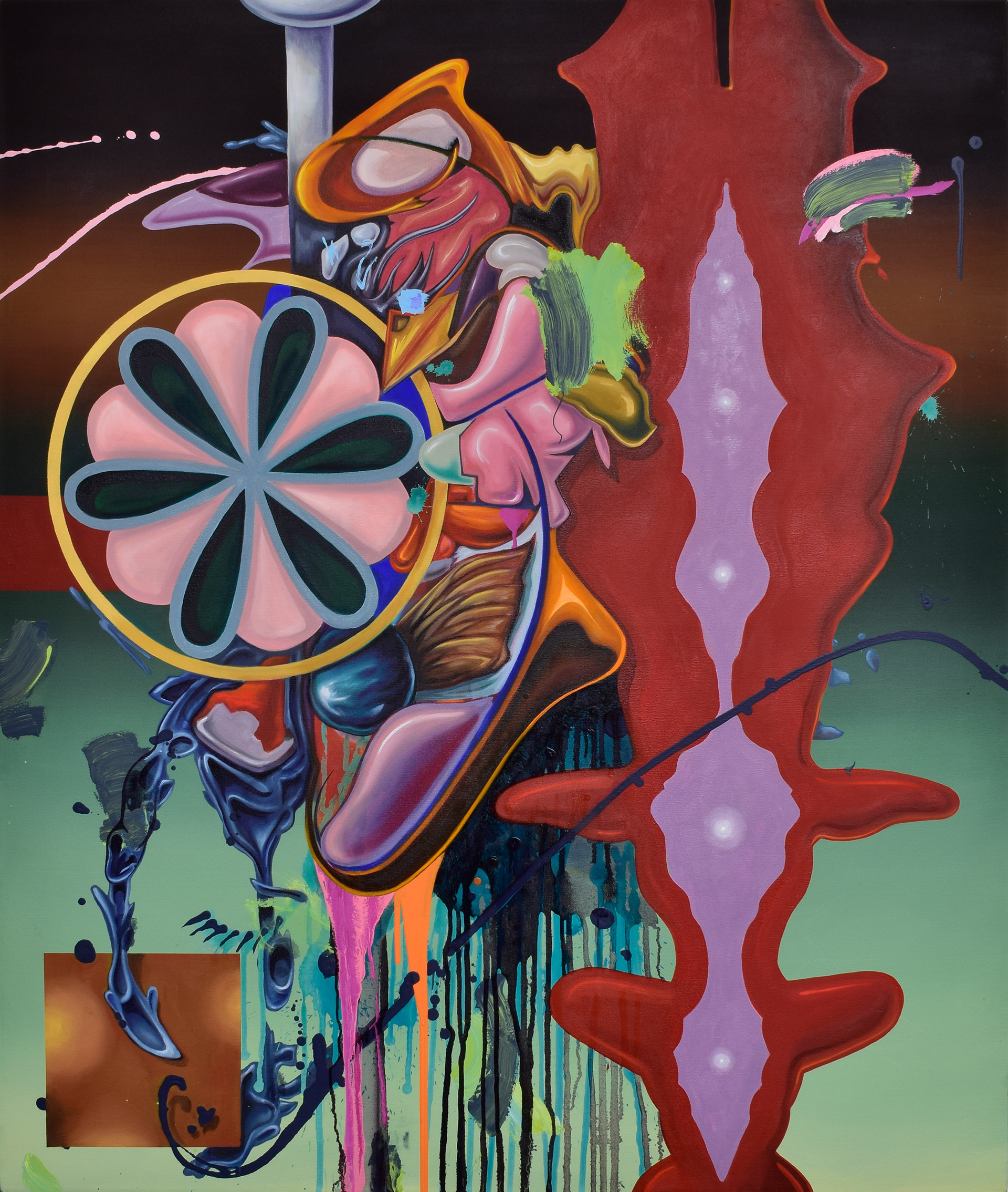 Hyperobjects, 2022 44" x 52" oil on canvas