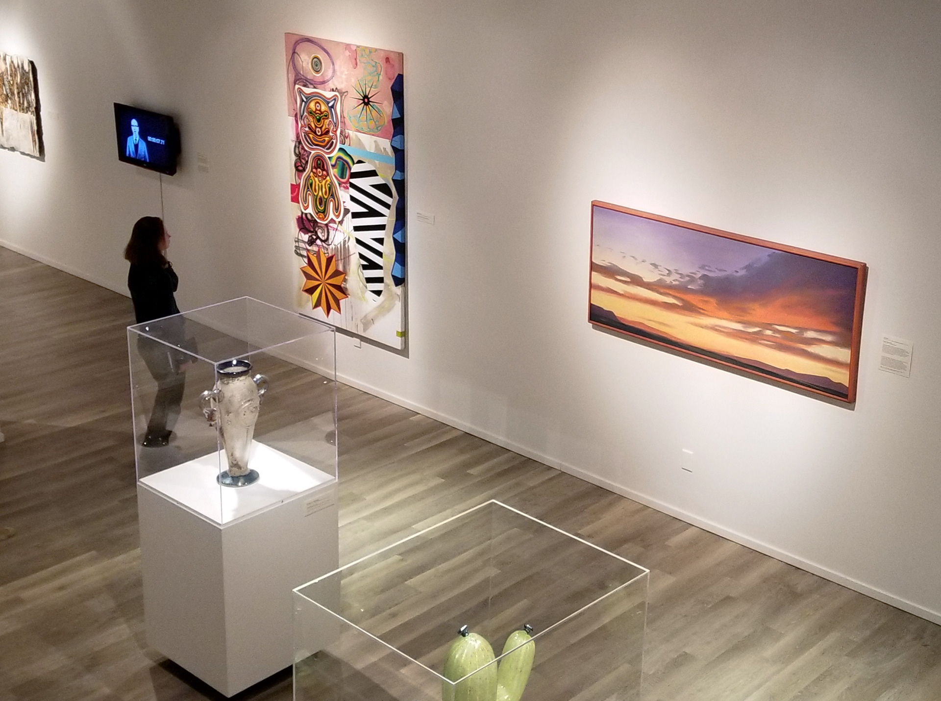 2020, Tucson Museum of Art, permanent collection (Painting second from right)