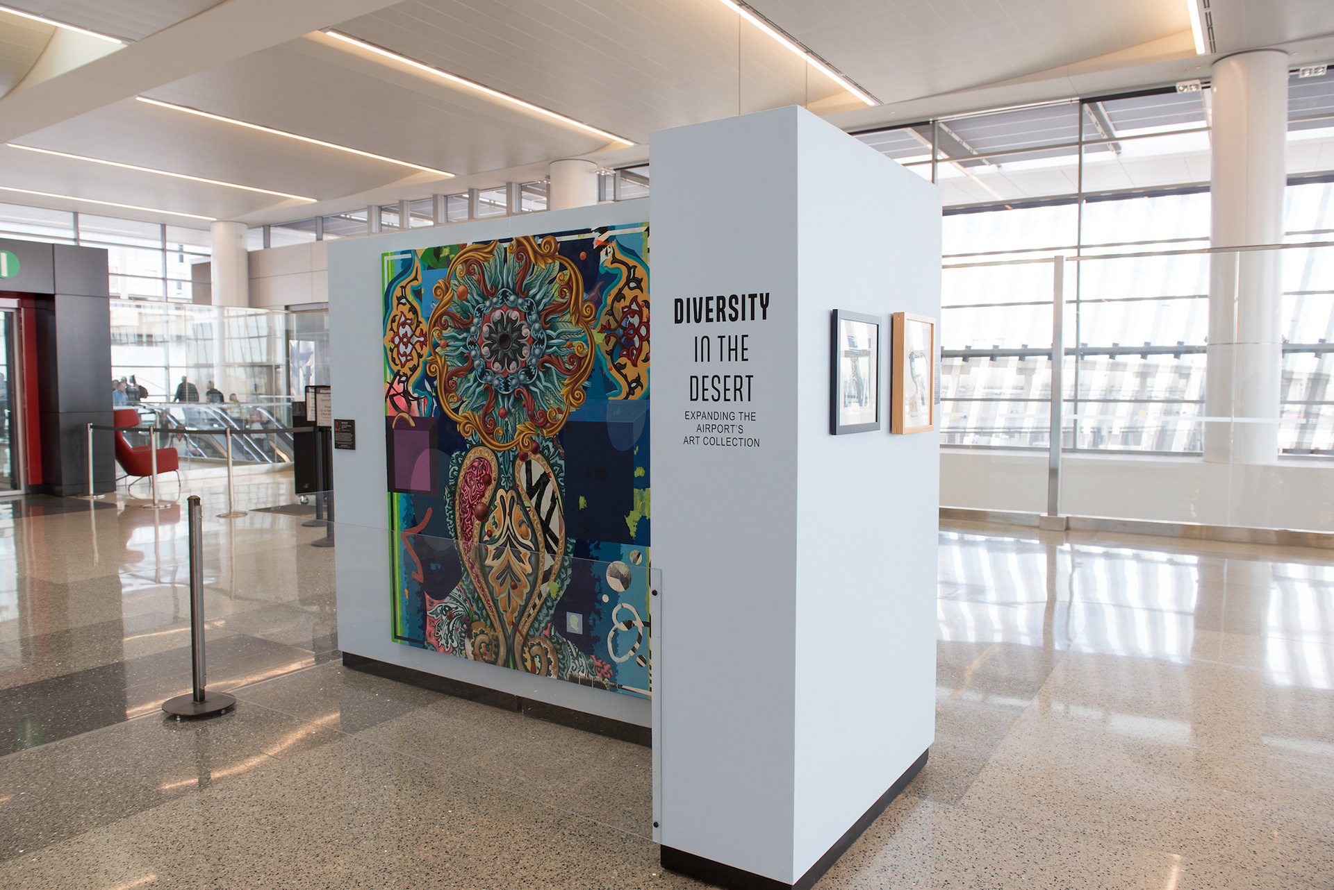 The Sky Harbor Airport Museum acquired one of my paintings. Displayed  in Terminal 4.