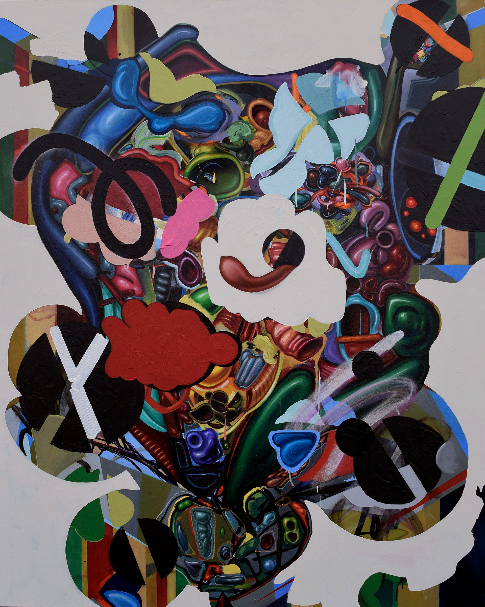 Phlegmatic pant redux, 2019, 60"x72"