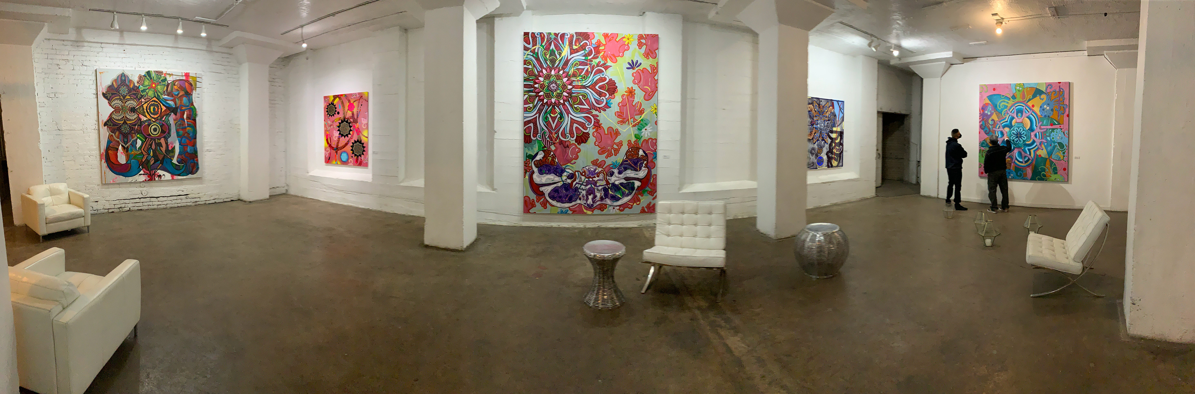 VISITATIONS at The Ice House, Phoenix, AZ, 2021 (half of the exhibition)