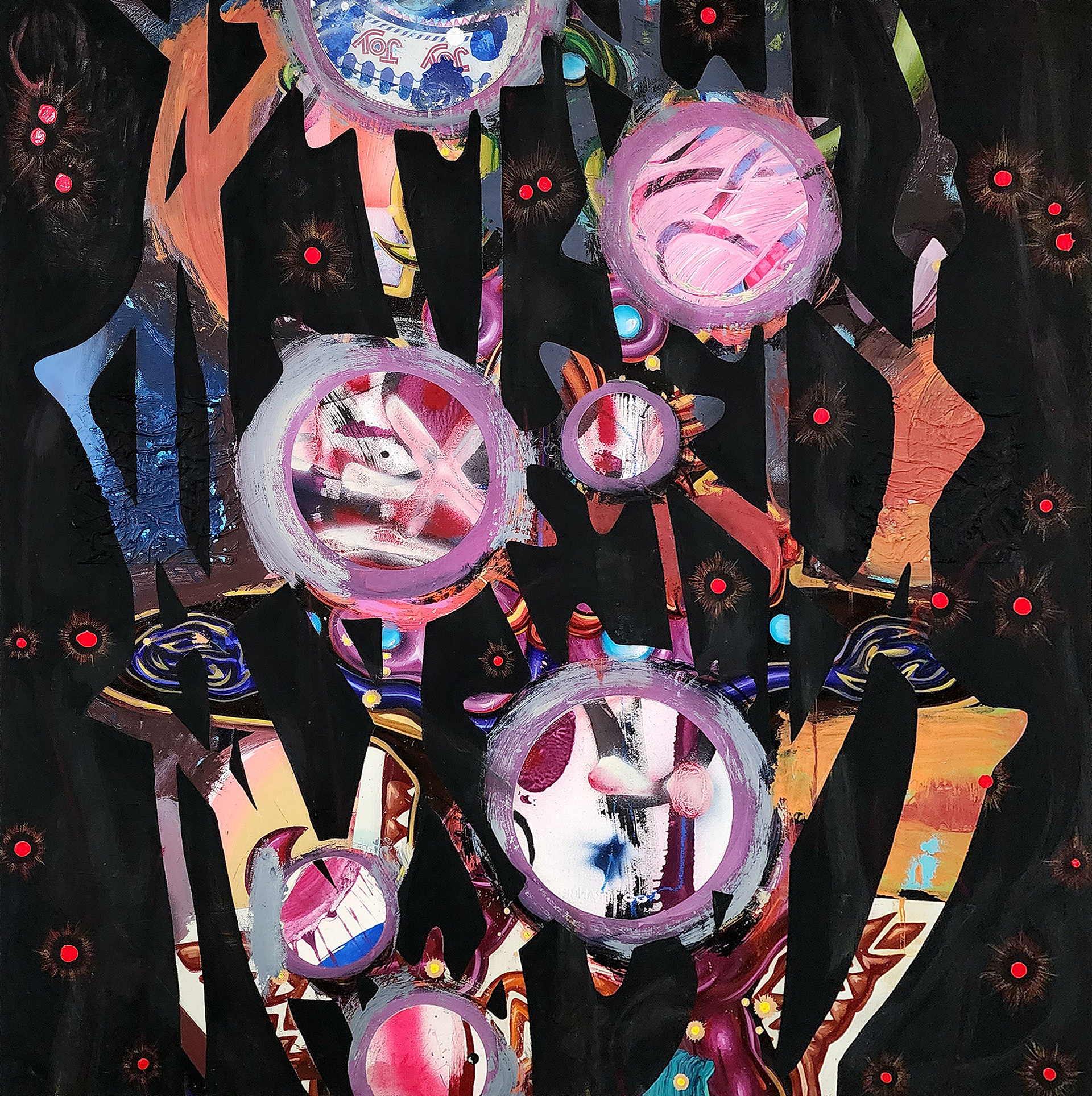 Stranded (Joy). 2024, 36”x36”