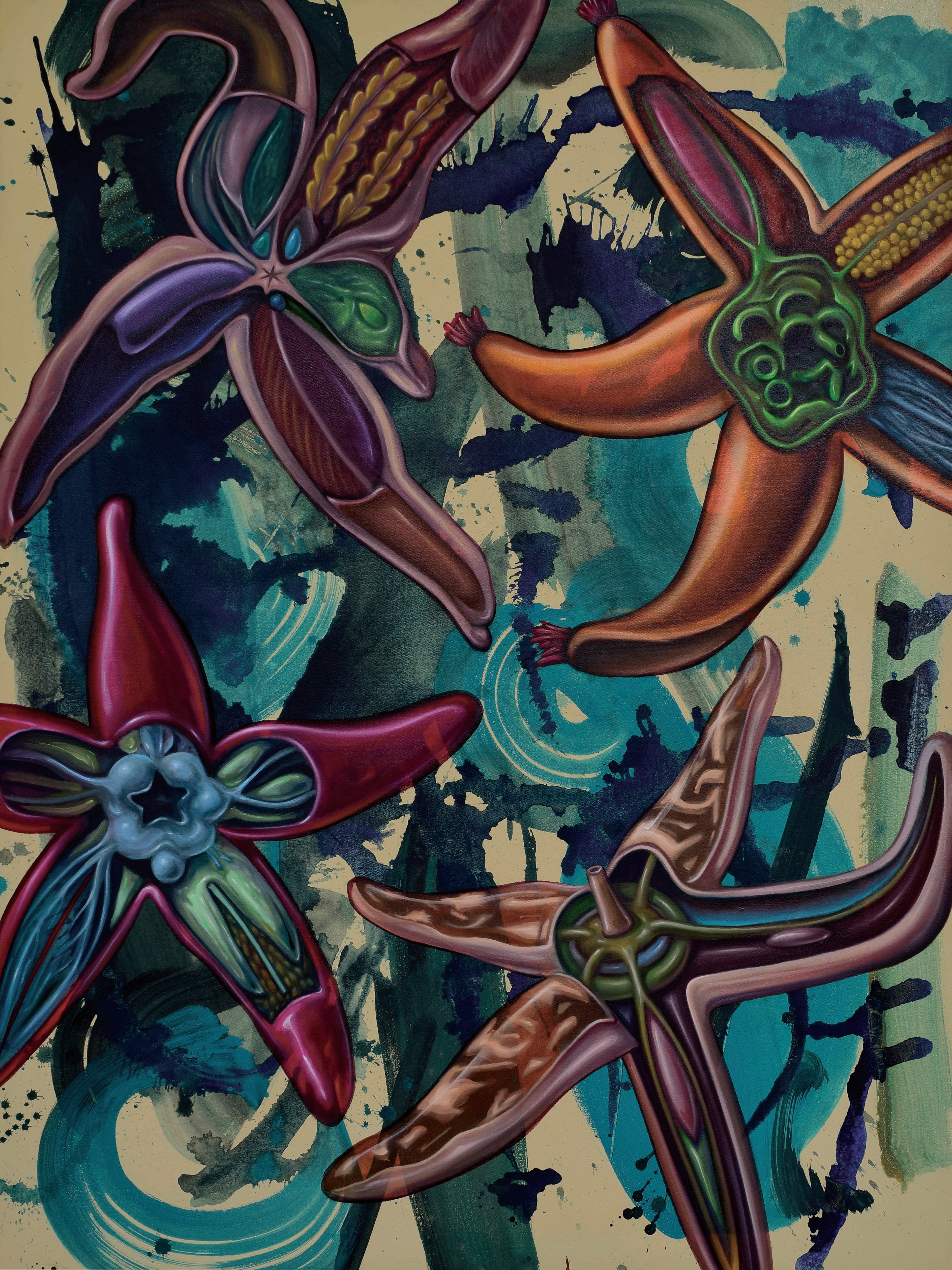 Melothesia (Limb Location) 2024, 36”x48”