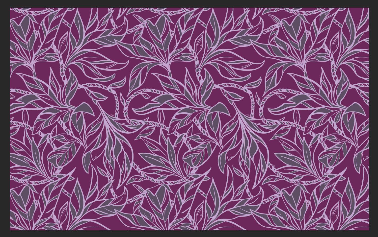 Finished repeating print as a 3-color print.