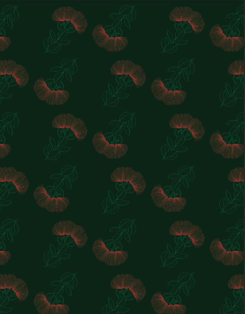 Final print repeat, green variation.