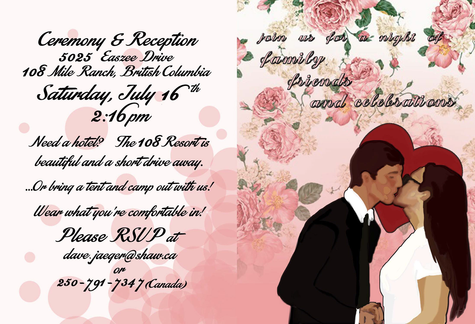 My own wedding invites. 2016
