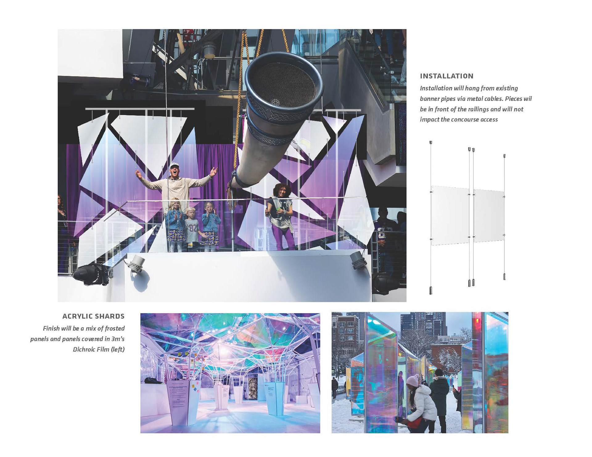 Proposed design and structure utilized existing framework while introducing modern, light-reflective elements.