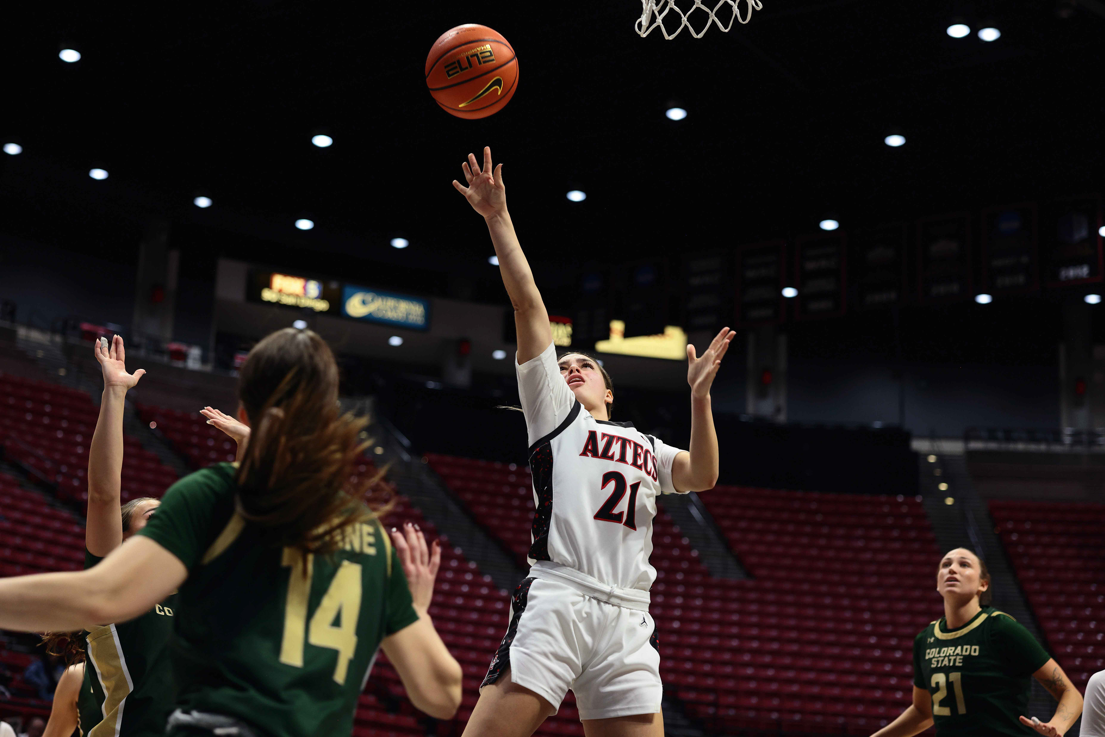 SDSU Aztecs Women's Basketball at home in the Viejas Arena