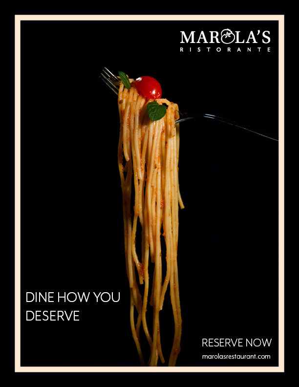 Picture of an advertisement for Marola’s Ristorante